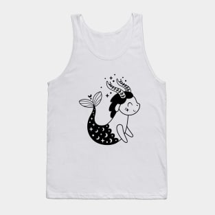 Capricorn Baby Zodiac Sign Black Tank Top